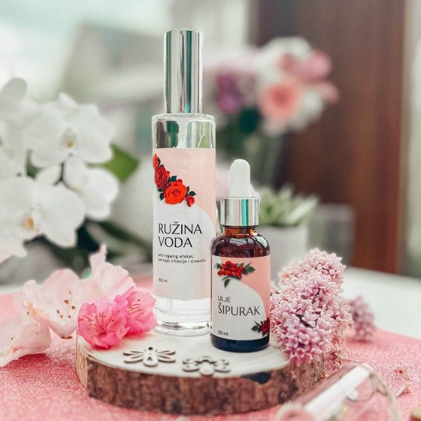 Ruzina vodica i ulje sipurka divlje ruze protiv iritacije i crvenila anti aging ruzina voda vitamin c zlatiborsko zdravlje