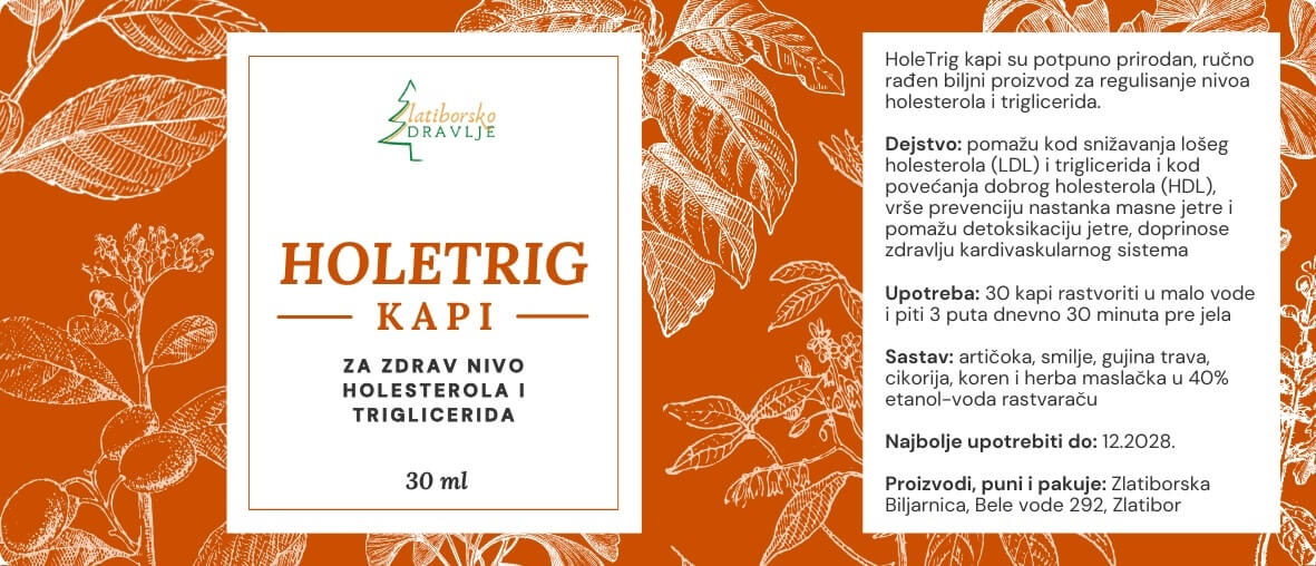 Holetrig kapi za regulisanje nivoa holesterola i triglicerida